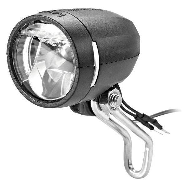 Busch & Müller Lumotec Myc N Plus koplamp met standlicht voor naafdynamo, 50 Lux, witte led verlichting.