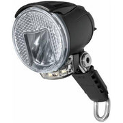Zwarte Busch & Müller Lumotec IQ Cyo Premium Rt Senso Plus koplamp met 60 Lux voor fiets, zichtbaar in de afbeelding