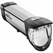 Busch & Müller Ixon Core en Ixxi USB achterlicht, zwart/zilver, 50 lux, voor fietsverlichting en veiligheid.