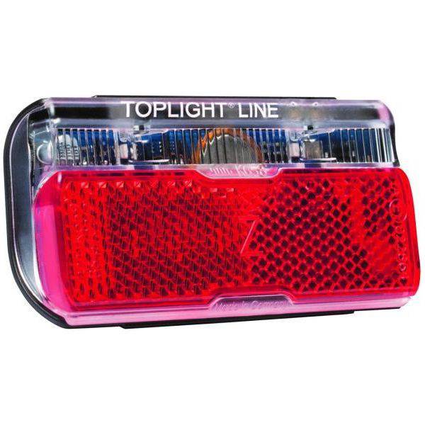 Busch & Müller achterlicht Toplight E Brex voor e-bikes, helder rood LED-licht met bevestigingsbeugel.