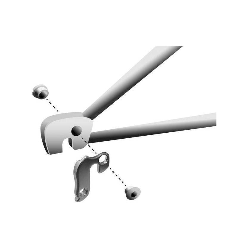 Fiets derailleurpad van Marwi type GH-006, zwart en zacht voor optimale schakelprestaties.