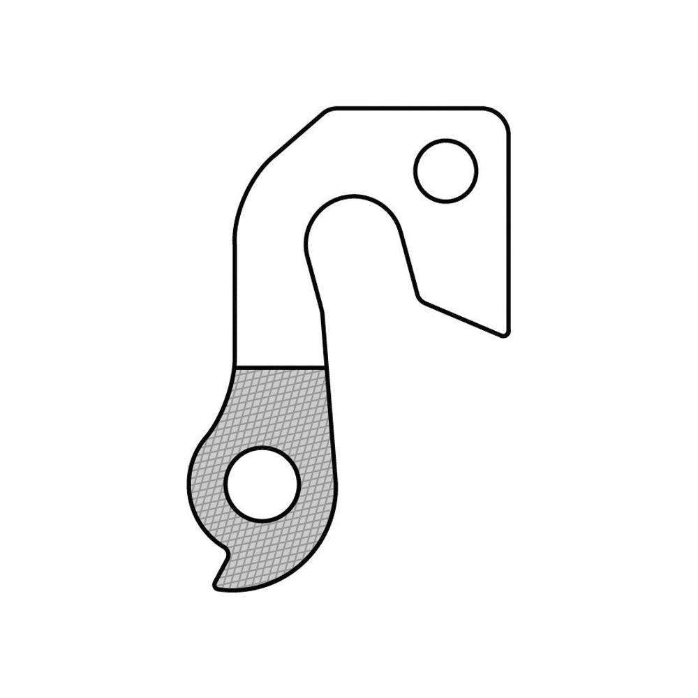 Zwarte derailleurpads van Marwi GH-100 voor efficiënte schakelprestaties en bescherming van de derailleur.