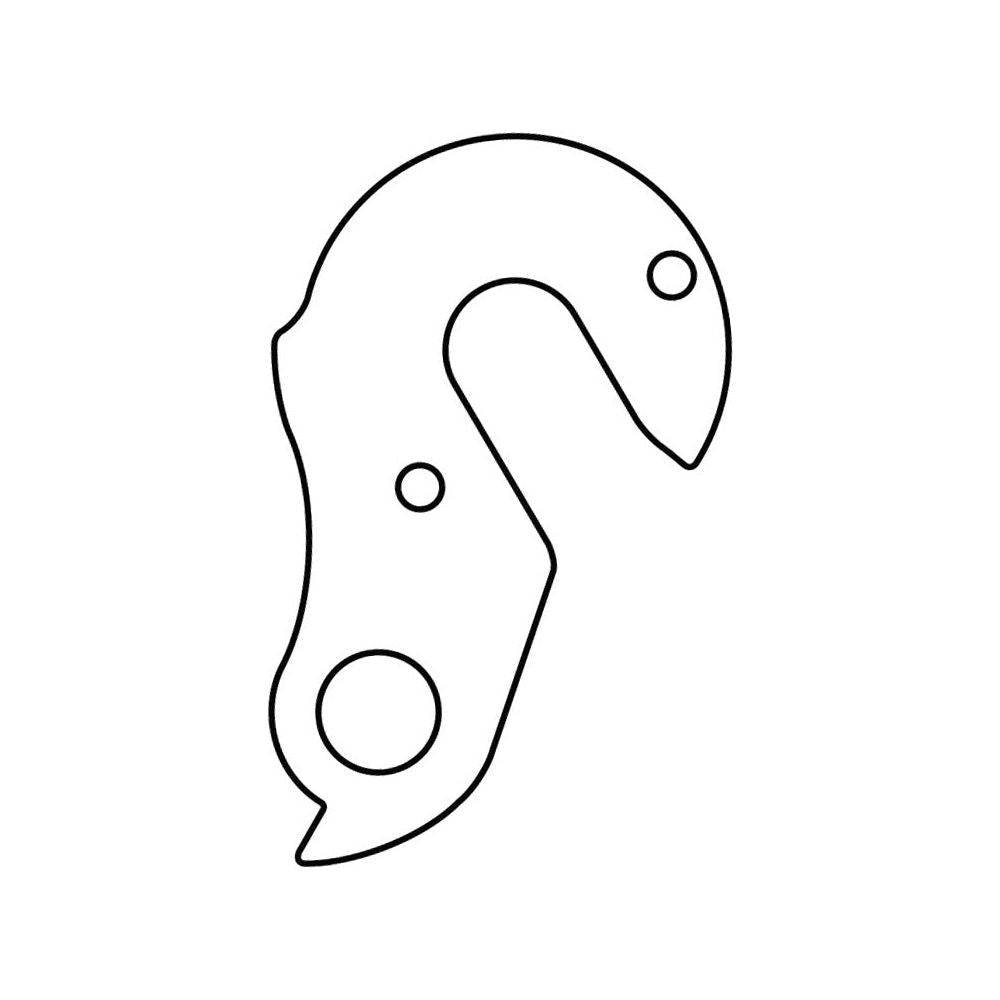 Diverse Marwi Gh-115 derailleurpads voor fietsen, zwart en gemaakt van flexibel rubbermateriaal.