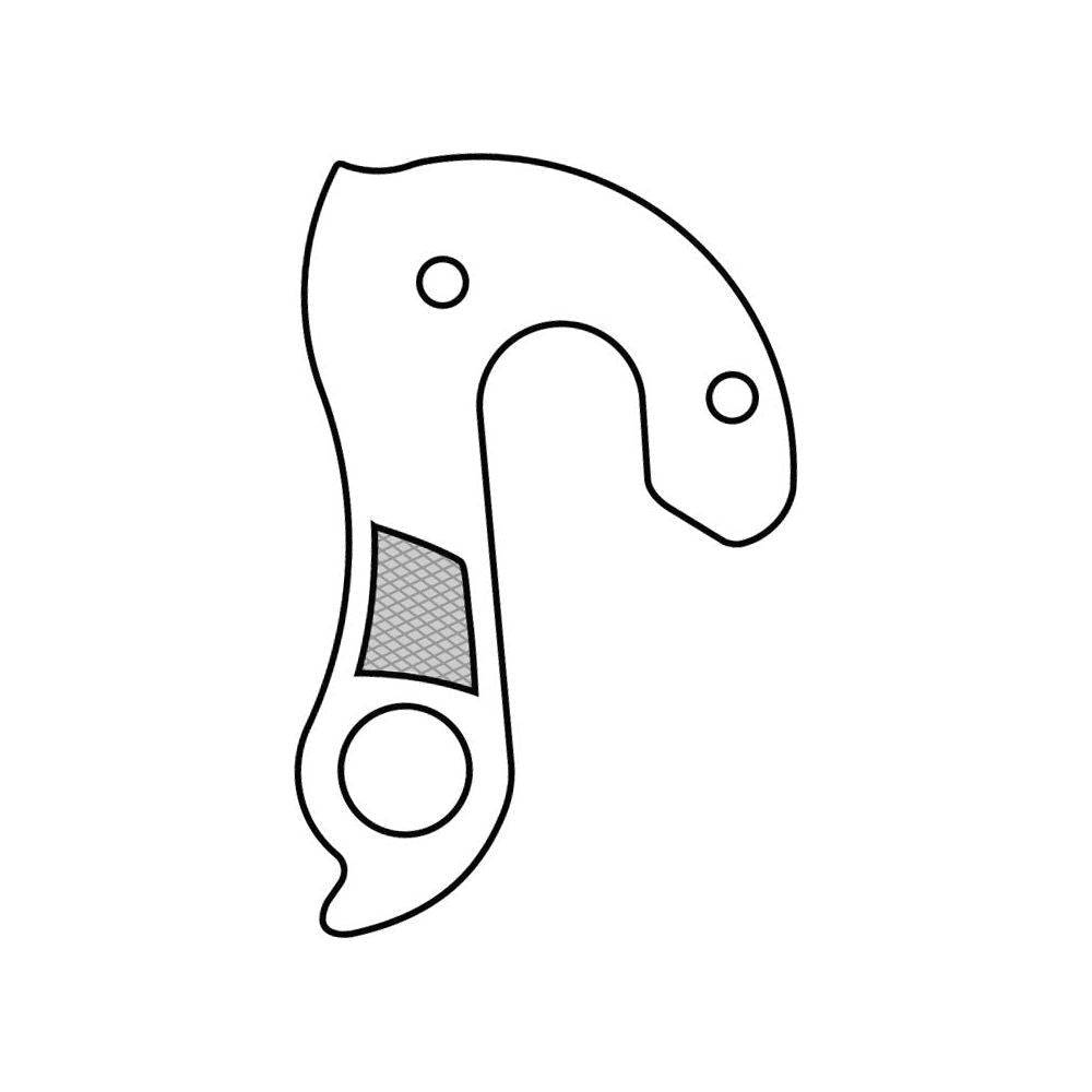 Marwi derailleurpad GH-119, zwart rubber fietsonderdeel voor soepel schakelen en bescherming van de derailleur.