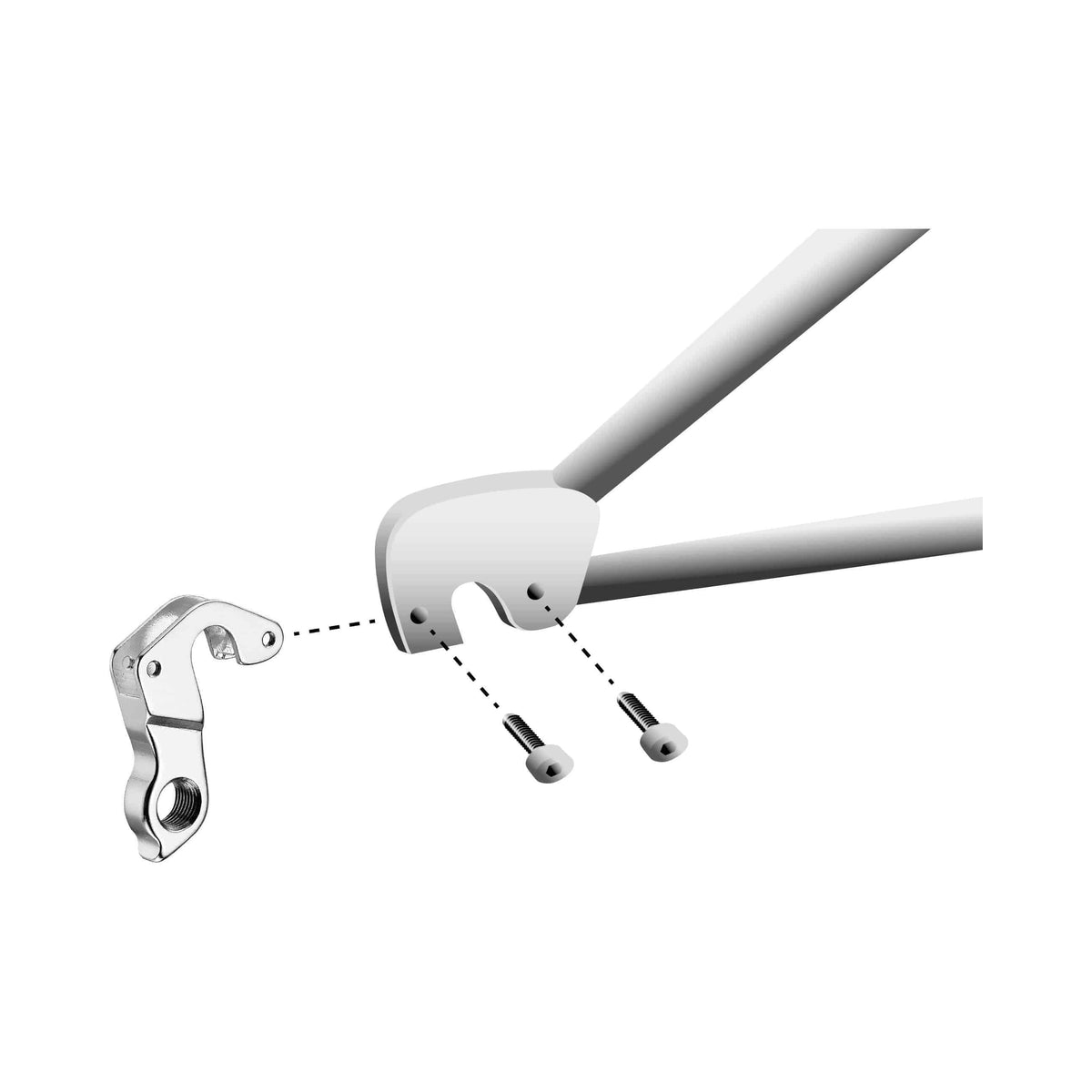 Marwi derailleurpad Gh-148 voor Cannondale, comfortabele en duurzame fietsonderdelen, close-up van de pad in een fietsgeheel