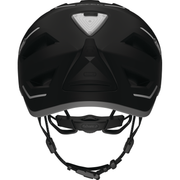 Abus Pedelec 2.0 Velvet Black fietshelm met geïntegreerde regenkap, snel en comfortabel voor speed pedelec ritten.