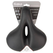 Velo Newport Gemini stadsfiets- en e-bike zadels, comfortabel zadel zonder zadelklem, 245x212 mm, voor stadsfietsen en e-bikes