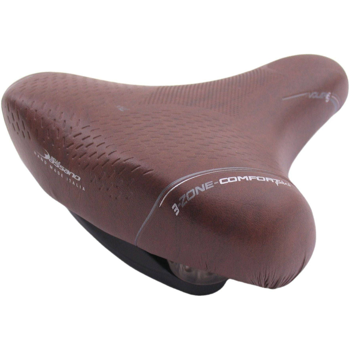 Selle Bassano Volare XXL Bigcity stadsfiets- en e-bikezadel met elastomeer demping, comfort en ondersteuning voor dagelijks gebruik
