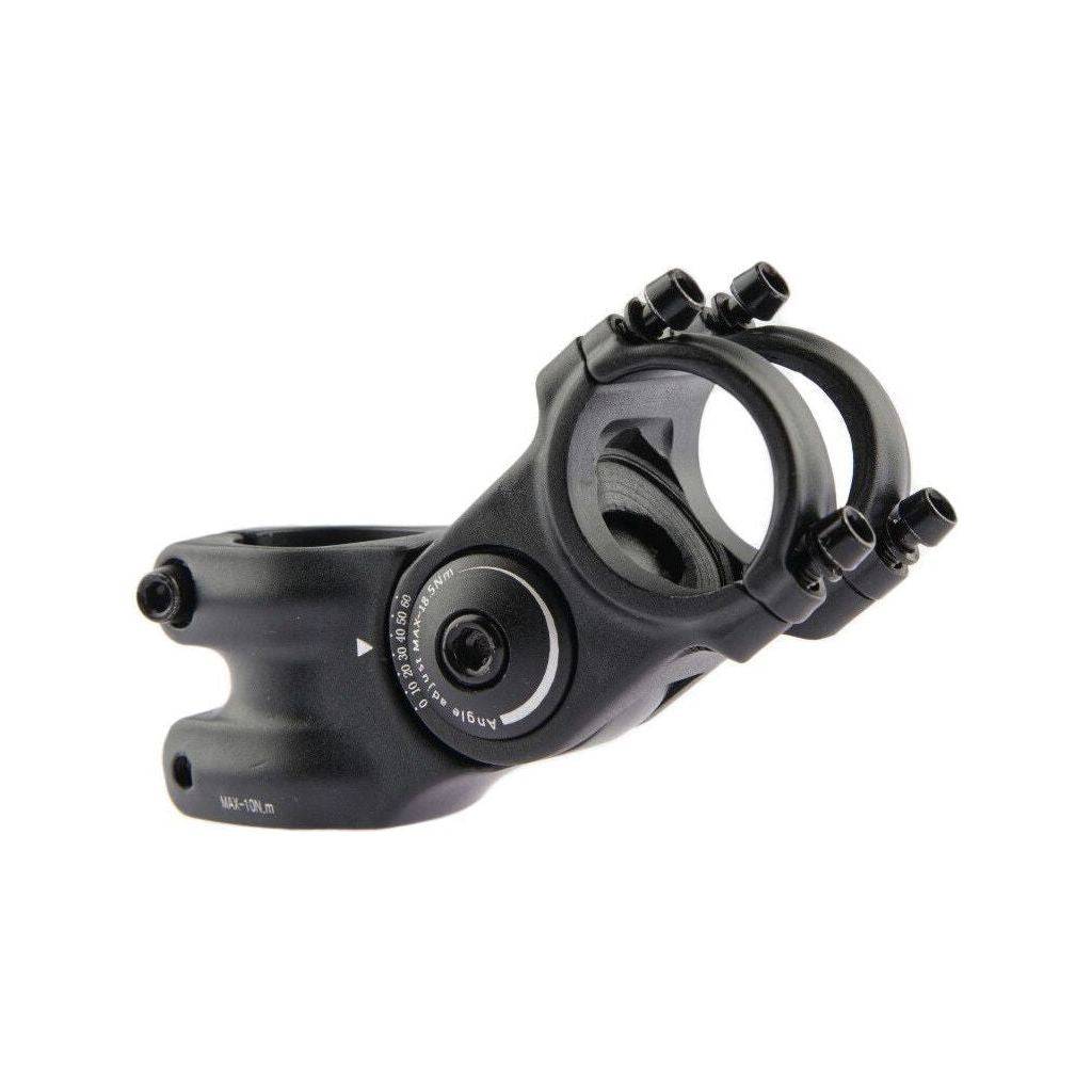 Zwarte Primax E stuurpen met extensie van 75mm, geschikt voor balhoofdbuis Ø28.6mm en klemdiameter Ø31.8mm.