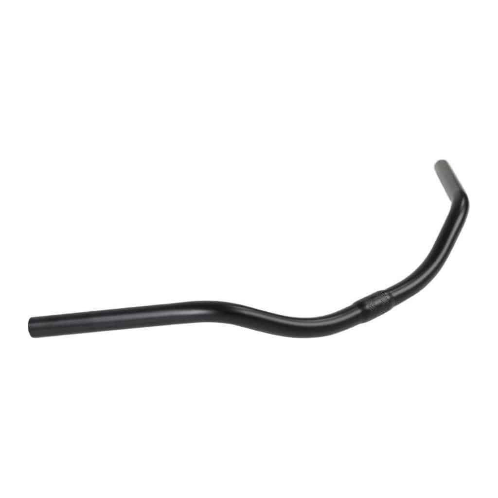 Zwart Primax E stadsfiets stuur Almere Cruise, 600 mm breed, klemdiameter Ø25,4 mm, voor comfortabele stadsfiets rit