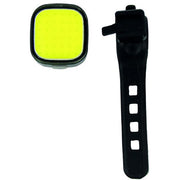 Urban Proof vierkante led koplamp met usb oplaadbaar en 70 lumen, lichte en duurzame fietsverlichting in zwart.