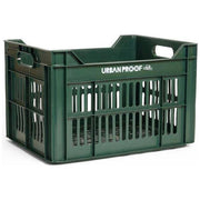 Urban Proof fietskrat van gerecycled kunststof, 30 liter, stevig en praktisch voor fietsaccessoires of boodschappen.