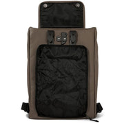 Recycled Urban Proof cargo rugtas voor fiets, 20 liter, met verstelbare schouderbanden en stevige constructie.