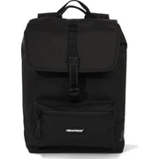 Urban Proof dubbele fietstas van gerecycled materiaal, 38 liter cargo tas voor aan fiets, zwart en stevig.