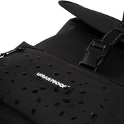 Urban Proof dubbele fietstas van gerecycled materiaal, 38 liter, geschikt voor dubbele bagage op de fiets, zwart en robuust.