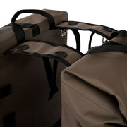 Dubbele fietstas van Urban Proof, 38 liter, gemaakt van gerecycled materiaal, geschikt voor fietsen en dagelijks gebruik.