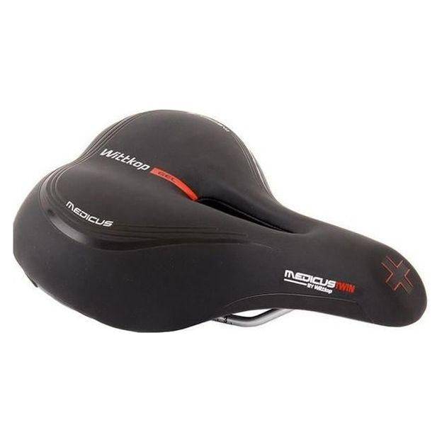 Wittkop Fietszadel Twin Medicus 3.0  City/Trekking - Zwart - Le Coq Wielerartikelen