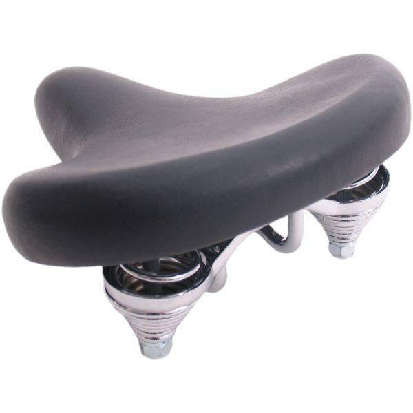 Zwart Brandless fietszadel voor 20-22 inch kinderfietsen, comfortabel en geschikt voor jonge fietsers.