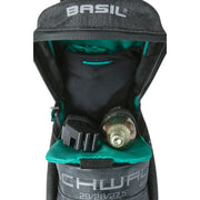 Basil Discovery 365D zadeltas waterafstotend met verstelbare riem en reflecterende details voor fietsers.