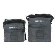 Basil Discovery 365D waterdichte zadeltas voor fiets, zwart, met stevige ritssluiting en reflecterende details