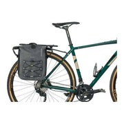 Basil Navigator Storm MIK enkel fietstas, waterdicht, 12-15 liter, zwart, geschikt voor zijdragers, voor stadsfiets.