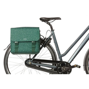 Basil Flair 35 liter dubbele waterdichte achterfietstas met universele brug voor fiets, zwart en robuust design