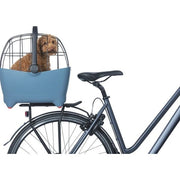 Basil hondenfietsmand achterop met wasbaar kussentje, geschikt voor kleine honden en ideaal voor fietstochten.