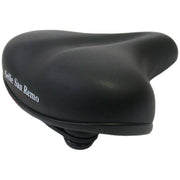 Selle San Remo stadsfiets- en e-bike zadel met elastomeer vering en hoekbescherming, comfortabel voor stadsritten