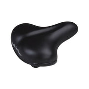 Selle San Remo stadsfiets zadel met elastomeer vering en hoekbescherming, comfortabel en geschikt voor E-bikes en stadsfietsen