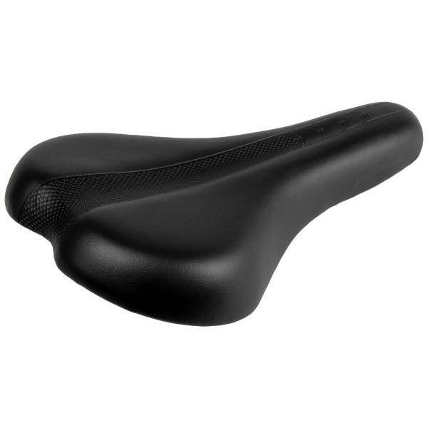 Ventura Asa R3 zwart fietszadel voor stadsfietsen en e-bikes, comfortabel en duurzaam design.