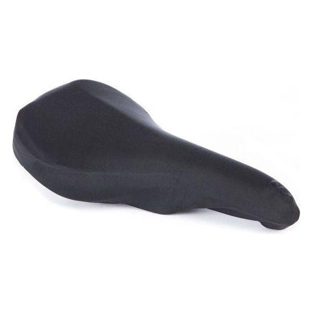 Zwart Mirage Sport/Race stretch nylon zadeldek, comfortabel zadelhoes voor sport en racefietsen, beschermt en houdt het zadel schoon.