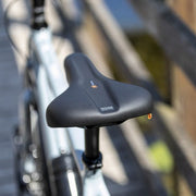 Zwart Selle Royal Explora Relaxed Adventure Time fiets zadel met Royalgel voor stadsfietsen en e-bikes, comfortabel en duurzaam