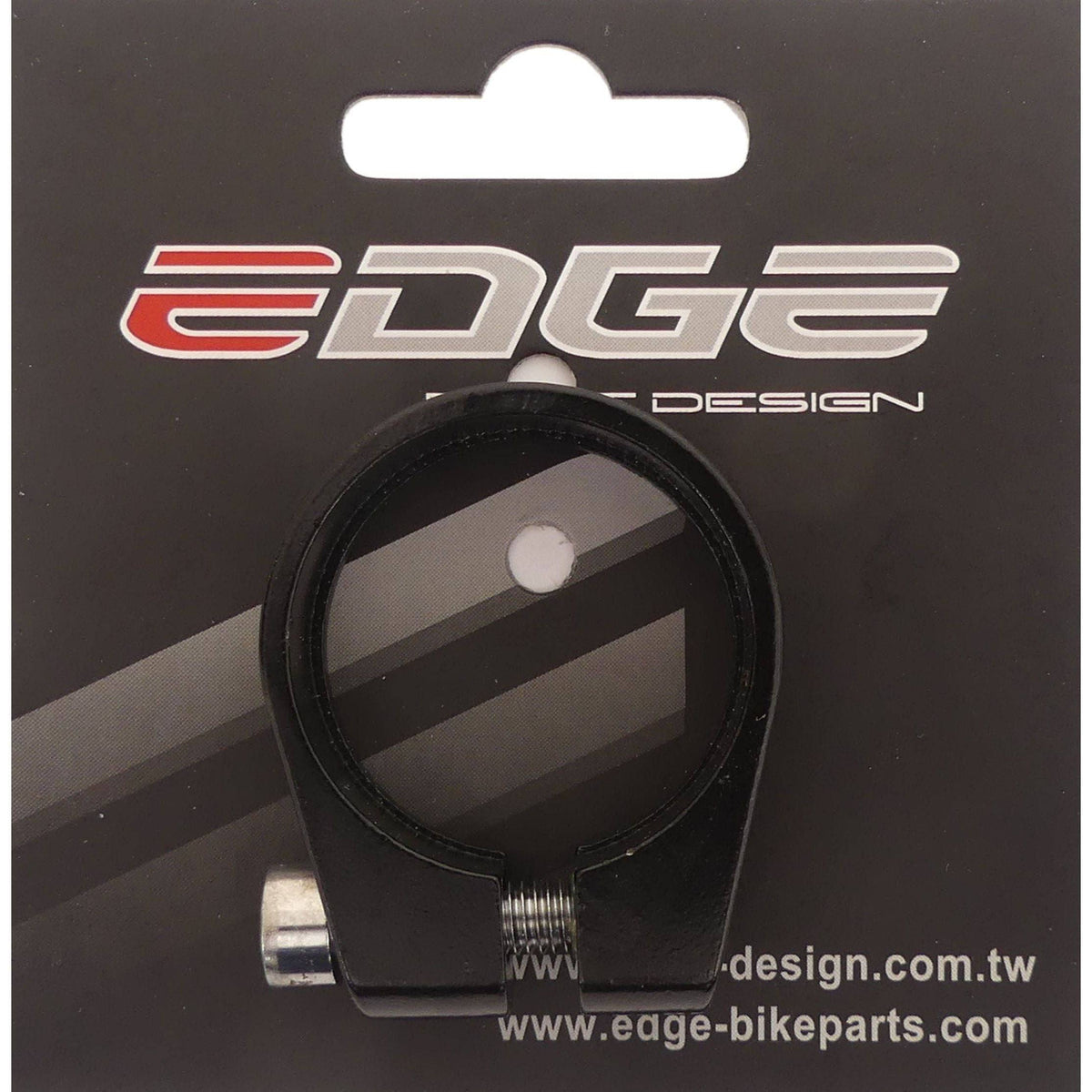 Edge aluminium zadelpenklem Ø34,9 mm met inbusbout, geschikt voor fietszadels en verstelbare stuuronderdelen