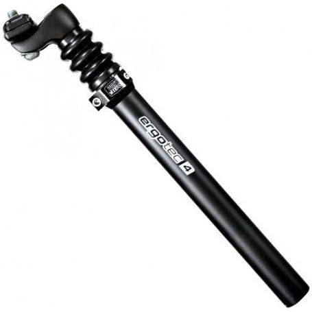 Ergotec Telescopisch Verende Zadelpen Glide Ø27.2 Mm / 350 Mm - Zwart - Le Coq Wielerartikelen
