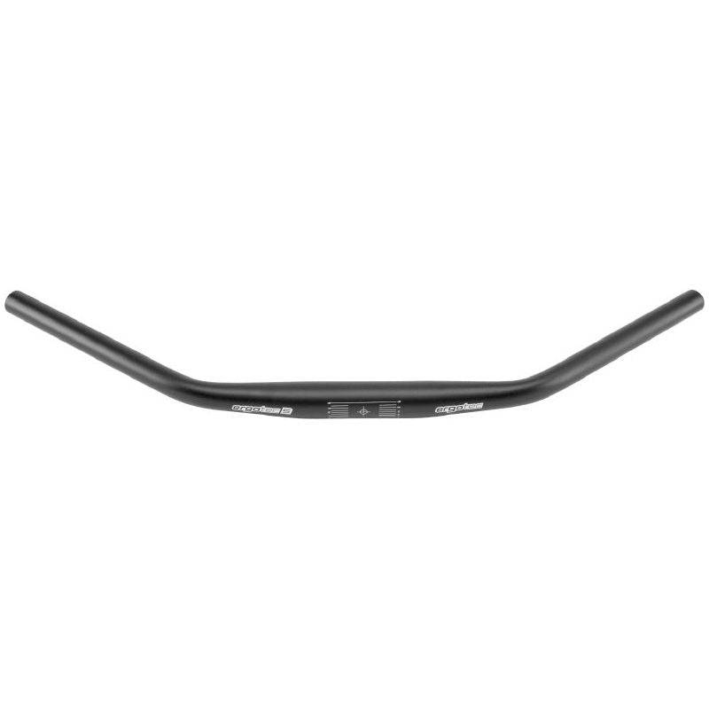 Ergotec MTB stuur Ladytown Ø31.8mm, 620mm lengte, 16mm rise, zwart, voor mountainbikes