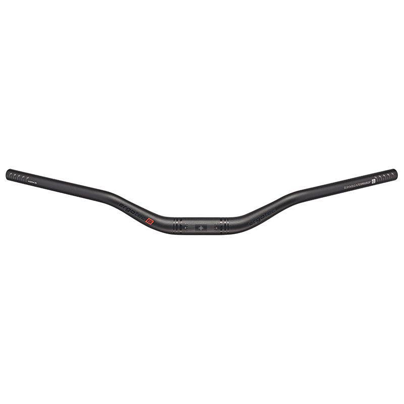 Zwart gezandstraald Ergotec MTB stuur Bar 50 Comfort, 50mm hoogte, ø31.8mm stuurpen, comfortabel en stevig ontwerp