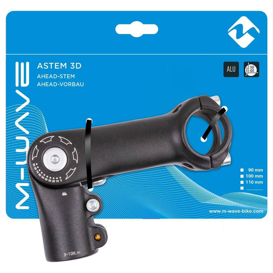 M-Wave Stuurpen Verstelbaar St-C2.1 - 110Mm Ahead 1 1/8" Ø31.8Mm - Zwart - Le Coq Wielerartikelen