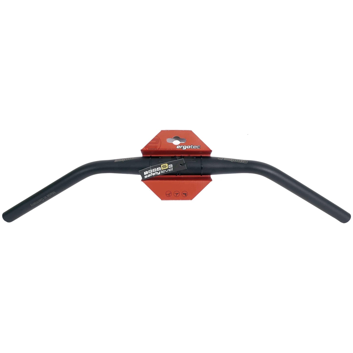 Stuur Ergotec Ladytown Ø31.8Mm X 620 Mm 16 Mm Rise - Zwart Gezandstraald - Le Coq Wielerartikelen