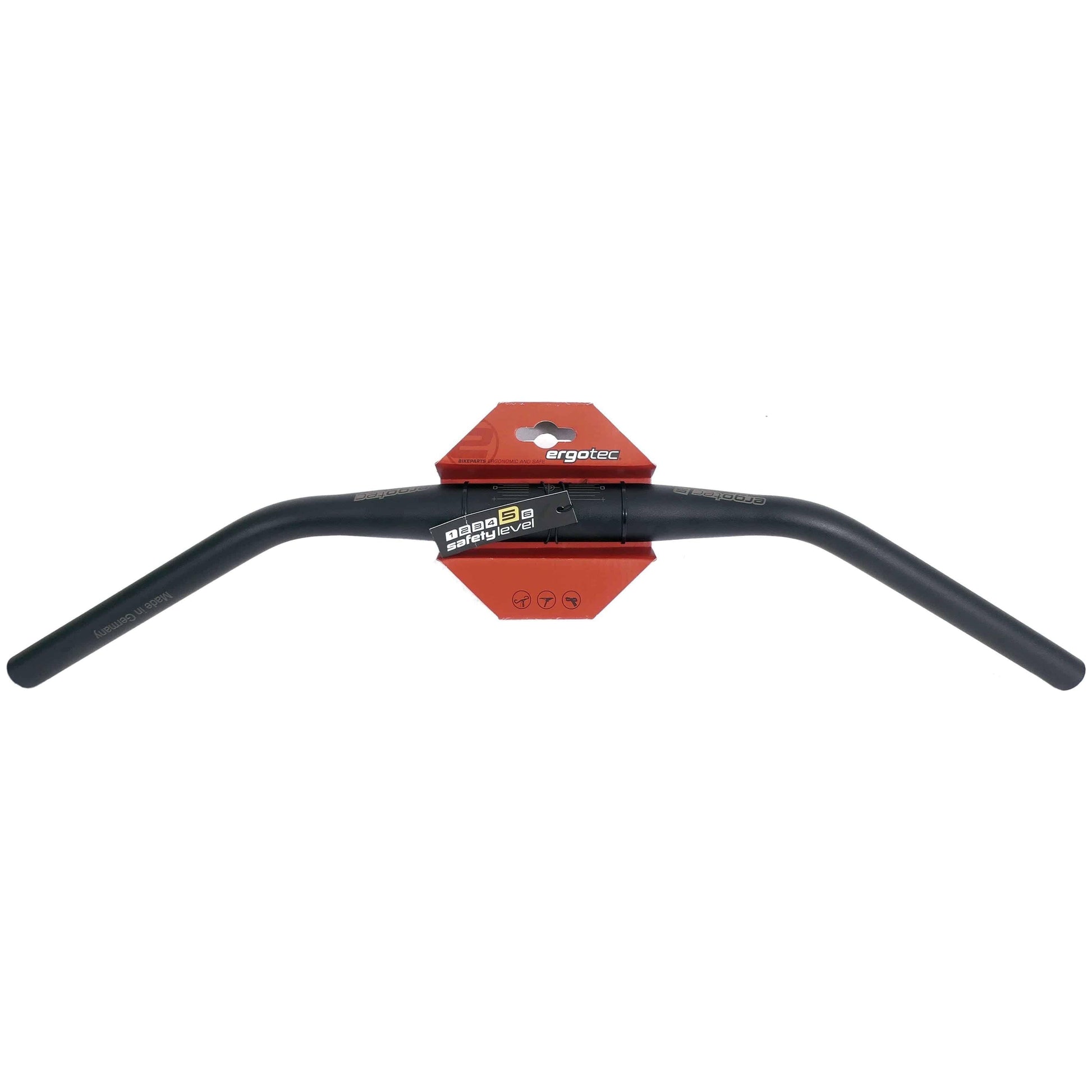 Stuur Ergotec Ladytown Ø31.8Mm X 620 Mm 16 Mm Rise - Zwart Gezandstraald - Le Coq Wielerartikelen