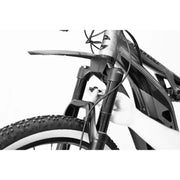 Polisport Mud-Pro voorspatbord voor 26-29 inch mountainbike, zwart, met Fidlock magnetische bevestiging.