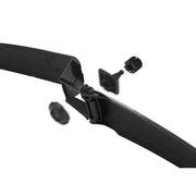 Polisport Mud-Pro voorspatbord voor 26-29 inch mountainbike, zwart, met Fidlock magnetische bevestiging.