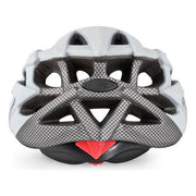 Polisport Twig witte en matzwarte carbon fietshelm, aerodynamisch ontwerp, ventilerend met verstelbare riem en zachte binnenvoering.