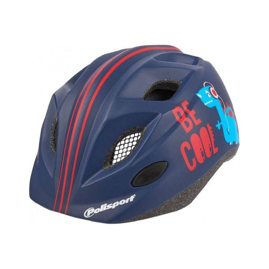 Polisport Fietshelm Be Cool S 52-56 Cm - Donkerblauw/Rood - Le Coq Wielerartikelen