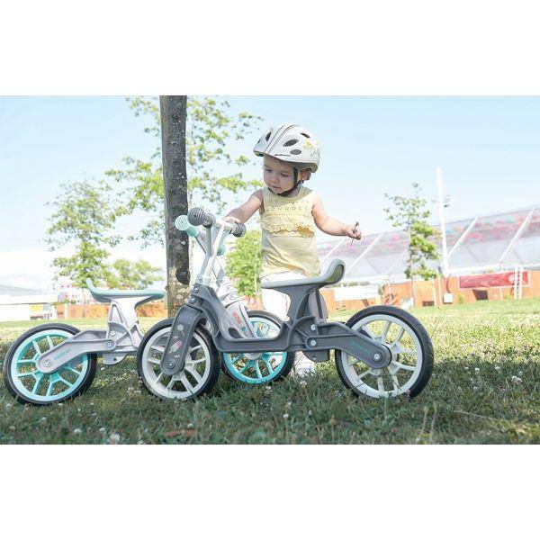 Polisport Loopfiets Balance Bike - Grijs/Creme - Le Coq Wielerartikelen