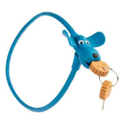 Pexkids Siliconen fietsslot Flappie De Waakhond, 10 x 58 cm, beschermend en kleurrijk fietsslot voor kinderen.