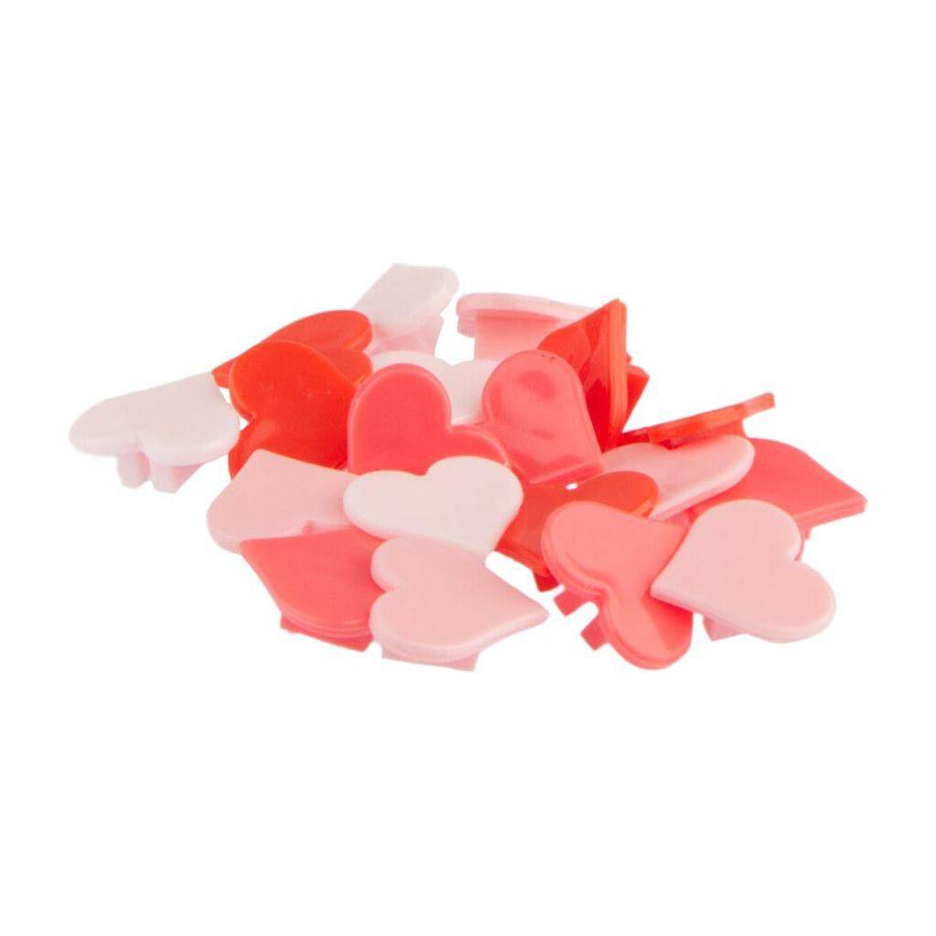Set van 20 Pexkids spaakkralen "Hartjes" assorti in 4 kleuren voor knutselen en decoratie, diverse accessoires.
