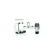 Pro-User Diamant FG2 Plus fietsendrager voor trekhaak, geschikt voor 2 fietsen, maximaal 60 kg, zwart staal, bevestiging op auto.