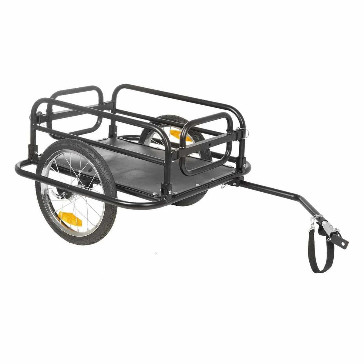 Fietsaanhanger van M-Wave voor de Stalwart Carry Fold 2, transportkarren met stevige constructie en grote wielen.