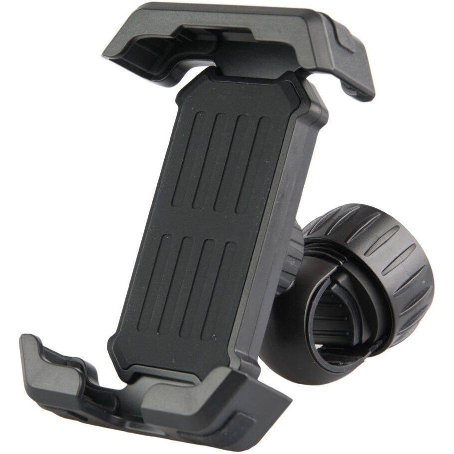Mirage Zero-SIX MR. Mussie fiets telefoonhouder, stuurmontage 17x9 cm, geschikt voor 22-25 mm diameter, zwart kunststof