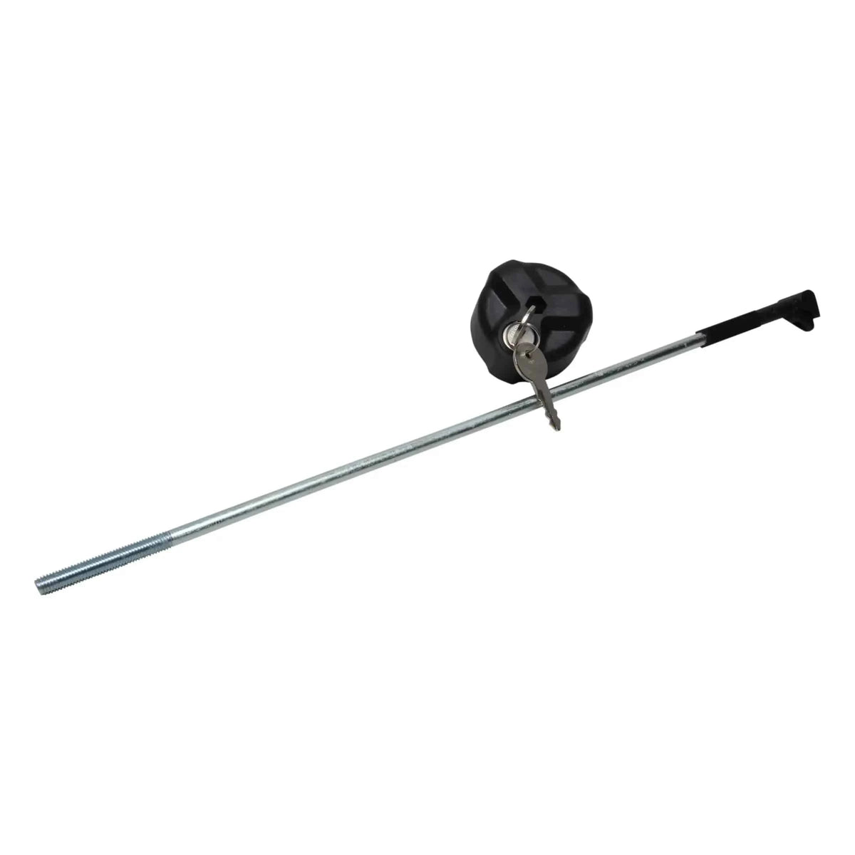 Pro-User Easy Fix Slotbout Lang 42,7 cm met afsluitbare draaiknop voor fietsendrager onderdelen, zwart metalen bevestiging
